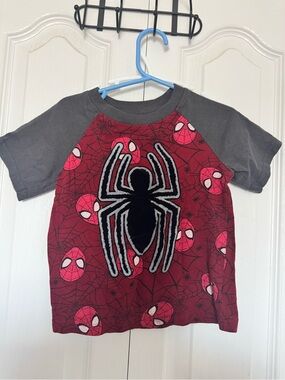 Spider Man Marvel Kids Red Spider Graphic Raglan Tee